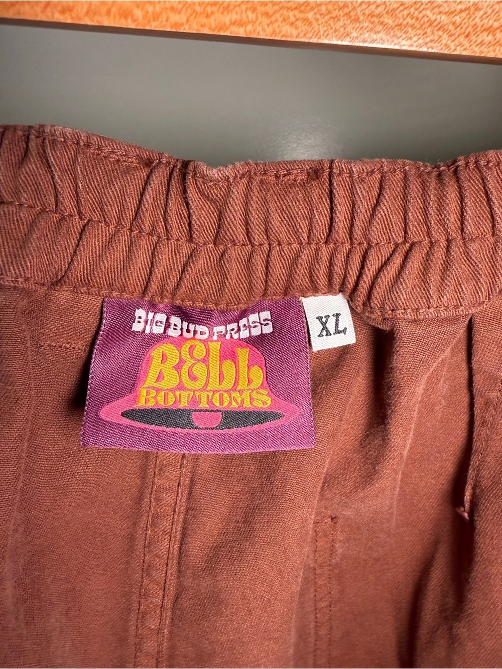 BIG BUD PRESS - Womenβs Bell Bottoms in Fudgesicle Brown in XL - Picture 6 of 14